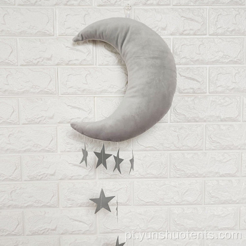 Decoração de enfeite de parede de Natal com lua